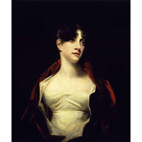 Mrs. Scott Moncrieff Gold Ornate Wood Framed Art Print with Double Matting by Raeburn, Henry