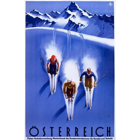Österreich White Modern Wood Framed Art Print by Unknown