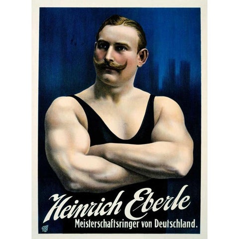 Heinrich Eberle Black Modern Wood Framed Art Print by Friedlander