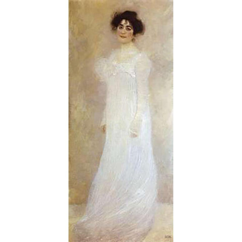 Serena Lederer 1899 Black Modern Wood Framed Art Print by Klimt, Gustav