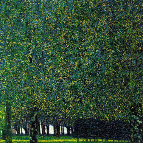 The Park 1910 Gold Ornate Wood Framed Art Print with Double Matting by Klimt, Gustav