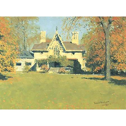 Endion Gold Ornate Wood Framed Art Print with Double Matting by Remington, Frederic