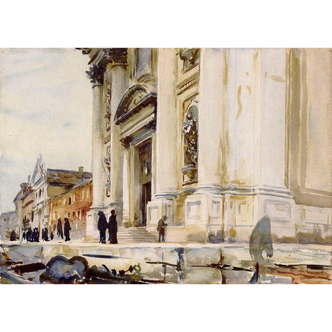 Venice Gesuati 1902-04 White Modern Wood Framed Art Print by Sargent, John Singer