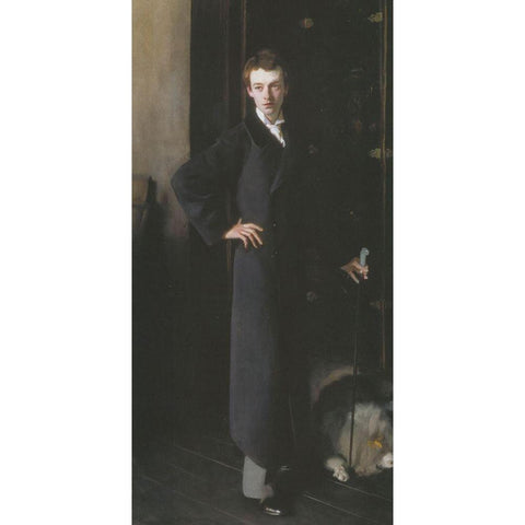 W Graham Robertson Gold Ornate Wood Framed Art Print with Double Matting by Sargent, John Singer