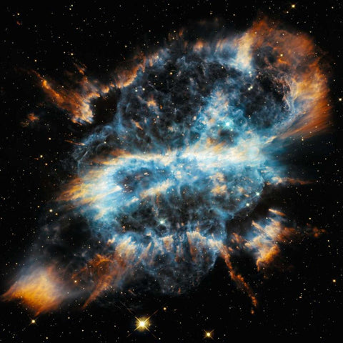 NGC 5189 Black Modern Wood Framed Art Print by NASA