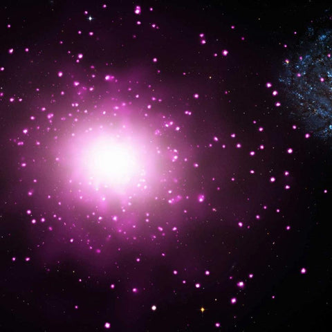 M60-UCD1 - Ultra-Compact Dwarf Galaxy Black Modern Wood Framed Art Print by NASA
