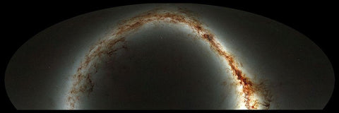 Pan-STARRS Sky Survey Black Ornate Wood Framed Art Print with Double Matting by NASA
