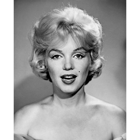 Marilyn Monroe White Modern Wood Framed Art Print by Hollywood Photo Archive