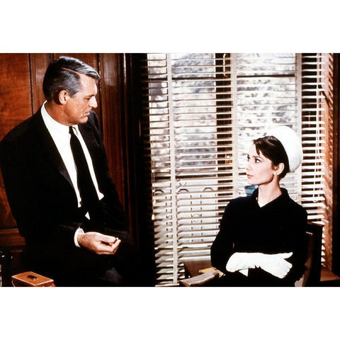 Cary Grant - Charade Black Modern Wood Framed Art Print with Double Matting by Hollywood Photo Archive