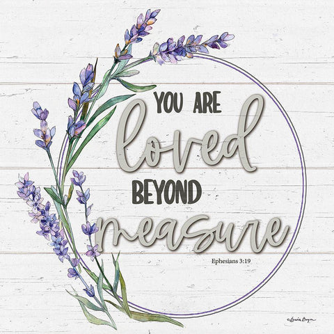 Loved Beyond Measure Black Modern Wood Framed Art Print by Boyer, Susie