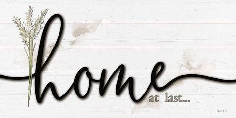 Home at Last White Modern Wood Framed Art Print with Double Matting by Boyer, Susie