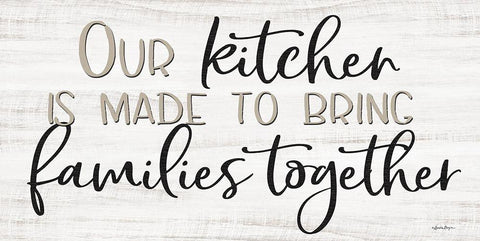 Our Kitchen White Modern Wood Framed Art Print with Double Matting by Boyer, Susie