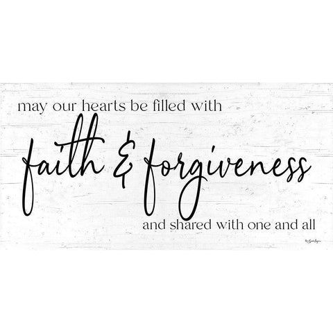 Faith And Forgiveness Gold Ornate Wood Framed Art Print with Double Matting by Boyer, Susie