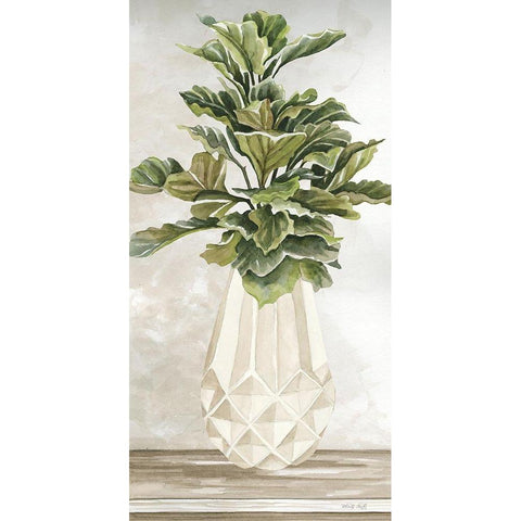 Simple Beauty II Black Modern Wood Framed Art Print with Double Matting by Jacobs, Cindy