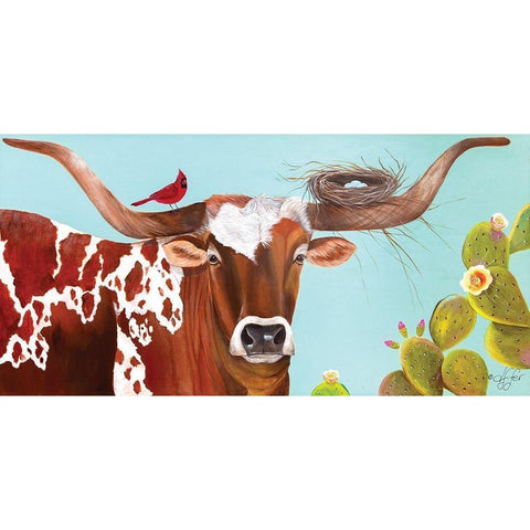 One with Nature White Modern Wood Framed Art Print by Fifer, Diane