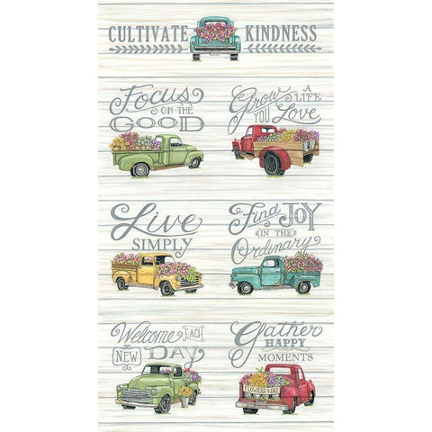 Cultivate Kindness White Modern Wood Framed Art Print by Strain, Deb