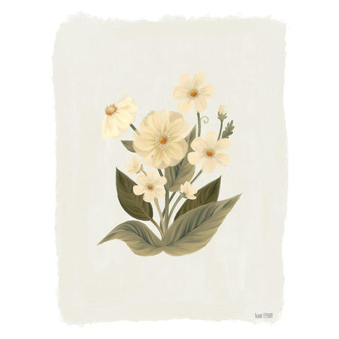 Blooms of Spring Gold Ornate Wood Framed Art Print with Double Matting by House Fenway