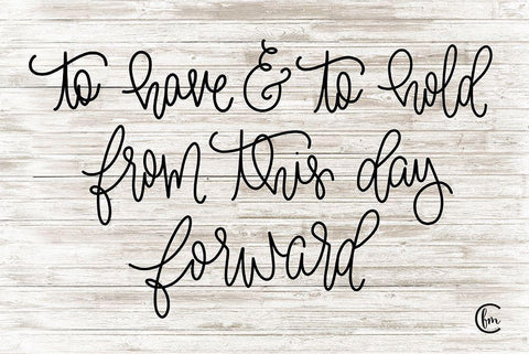 To Have and To Hold Black Ornate Wood Framed Art Print with Double Matting by Fearfully Made Creations