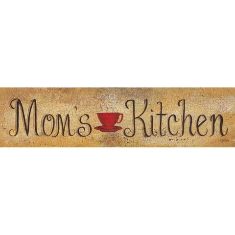 Moms Kitchen Gold Ornate Wood Framed Art Print with Double Matting by Eads, Gail
