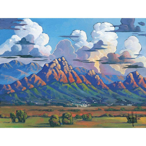 The Heavens Declare… Black Modern Wood Framed Art Print with Double Matting by Hawkins, William