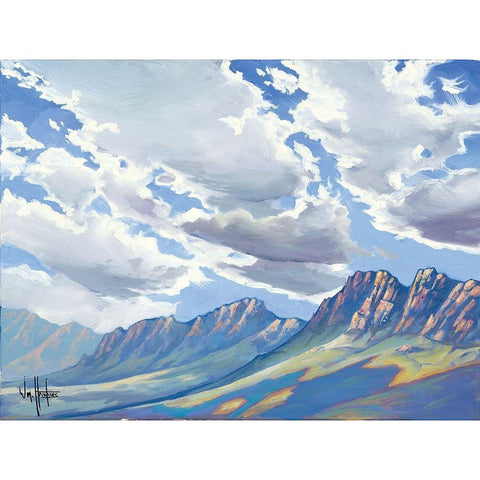 La Brecha White Modern Wood Framed Art Print by Hawkins, William