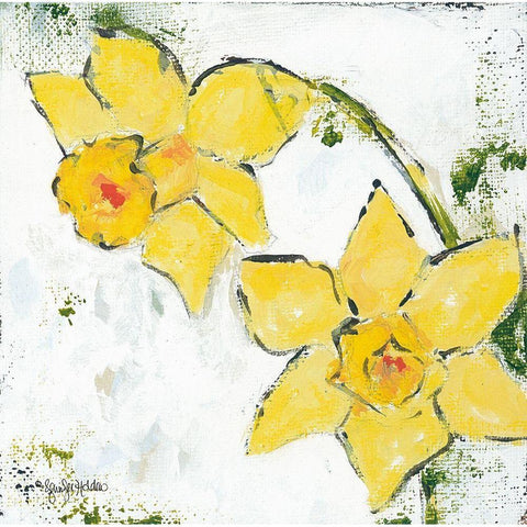 Spring Has Sprung III Gold Ornate Wood Framed Art Print with Double Matting by Holden, Jennifer