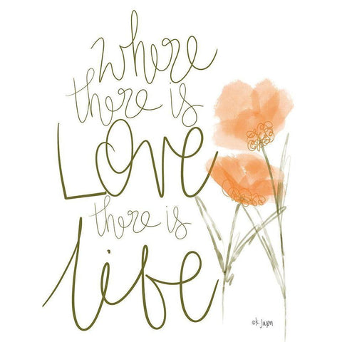 Where There is Love Gold Ornate Wood Framed Art Print with Double Matting by Jaxn Blvd.