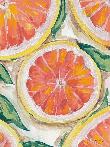 Blood Orange White Modern Wood Framed Art Print with Double Matting by Mingo, Jessica