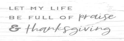 Praise And Thanksgiving Black Ornate Wood Framed Art Print with Double Matting by Lux + Me Designs