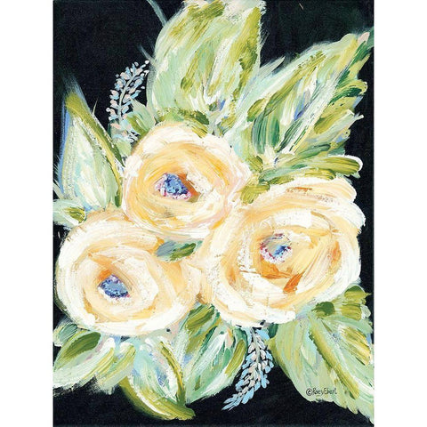 With Love Gold Ornate Wood Framed Art Print with Double Matting by Ebert, Roey