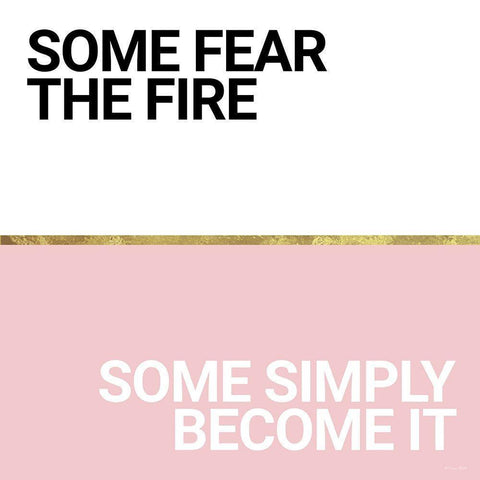 Become the Fire Gold Ornate Wood Framed Art Print with Double Matting by Ball, Susan