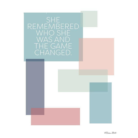 Game Changed White Modern Wood Framed Art Print by Ball, Susan