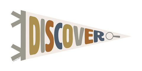 Discover Pennant White Modern Wood Framed Art Print with Double Matting by Ball, Susan