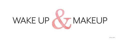 Wake Up and Makeup Black Ornate Wood Framed Art Print with Double Matting by Ball, Susan