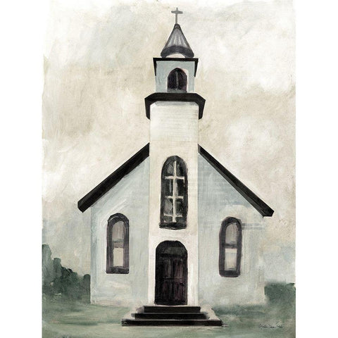 Sunday Morning    Black Modern Wood Framed Art Print with Double Matting by Stellar Design Studio