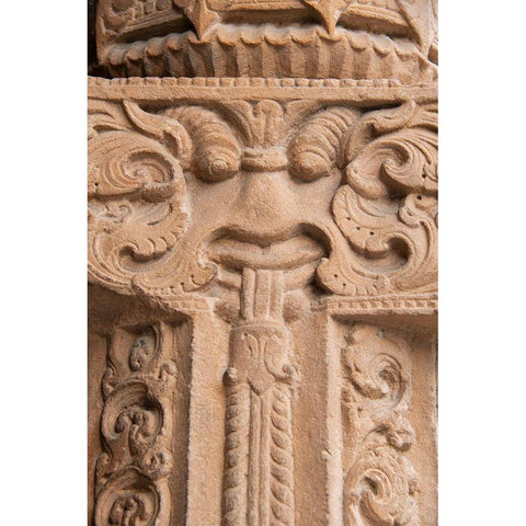 India-Delhi Qutub Minar-circa 1193-one of earliest known samples of Islamic architecture Black Modern Wood Framed Art Print by Hopkins, Cindy Miller