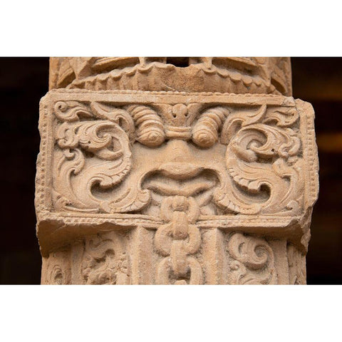 India-Delhi Qutub Minar-circa 1193-one of earliest known samples of Islamic architecture  Gold Ornate Wood Framed Art Print with Double Matting by Hopkins, Cindy Miller