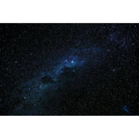 Milky Way seen from Ohau-Mackenzie Country-Canterbury Black Modern Wood Framed Art Print by Wall, David