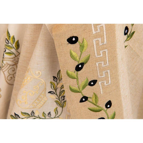 Traditional Grecian motif souvenir textile White Modern Wood Framed Art Print by Hopkins, Cindy Miller