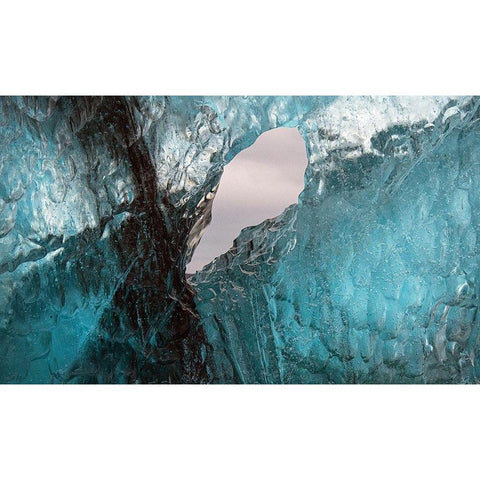 Icebergs from the Jokulsarlon glacier adrift in Jokulsarlon lagoon in Iceland Gold Ornate Wood Framed Art Print with Double Matting by Steve Mohlenkamp