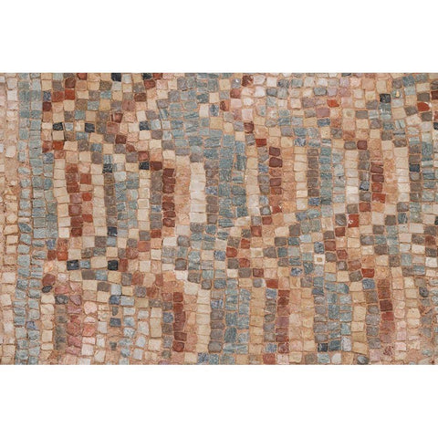 Cyprus-Roman archaeological site of Kourion Detail of ancient mosaic floor Black Modern Wood Framed Art Print by Hopkins, Cindy Miller