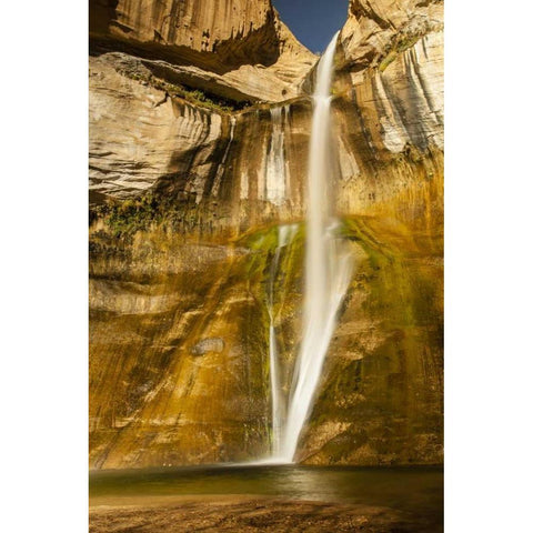 UT, Grand Staircase Escalante, Calf Creek Falls Gold Ornate Wood Framed Art Print with Double Matting by Illg, Cathy and Gordon