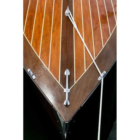 WA, Boat bow at a Wooden Boat Festival Gold Ornate Wood Framed Art Print with Double Matting by Paulson, Don