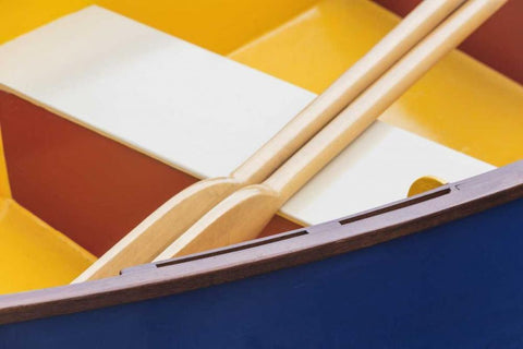 WA, Boat detail at the Wooden Boat Festival White Modern Wood Framed Art Print with Double Matting by Paulson, Don