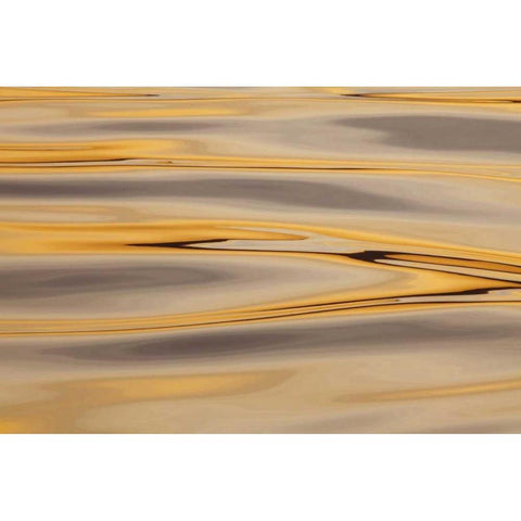 Alaska, Cross Sound Sunset reflections on water White Modern Wood Framed Art Print by Paulson, Don