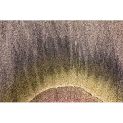 Oregon, Devils Punchbowl SNA Abstract patterns Gold Ornate Wood Framed Art Print with Double Matting by Paulson, Don