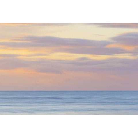 Washington, San Juans Abstract sunset scenic Black Modern Wood Framed Art Print with Double Matting by Paulson, Don