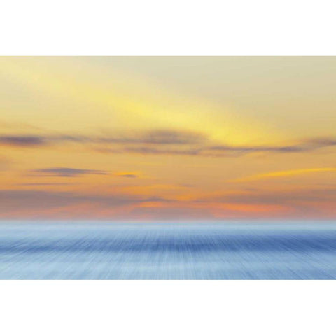 Washington, San Juans Abstract sunset scenic Gold Ornate Wood Framed Art Print with Double Matting by Paulson, Don