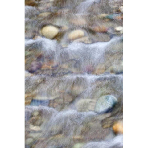 USA, Washington Small rocky stream Black Modern Wood Framed Art Print with Double Matting by Paulson, Don
