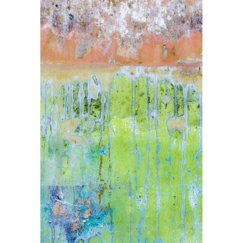 Washington, Fort Hayden Abstract painted wall Black Modern Wood Framed Art Print with Double Matting by Paulson, Don